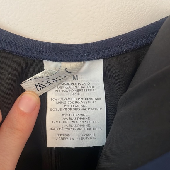 J. Crew Navy One-Piece Swimsuit - Picture 3 of 3